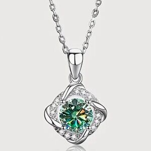 MOISSANITE Luxury 1 Carat Pendant Necklace Beautiful
